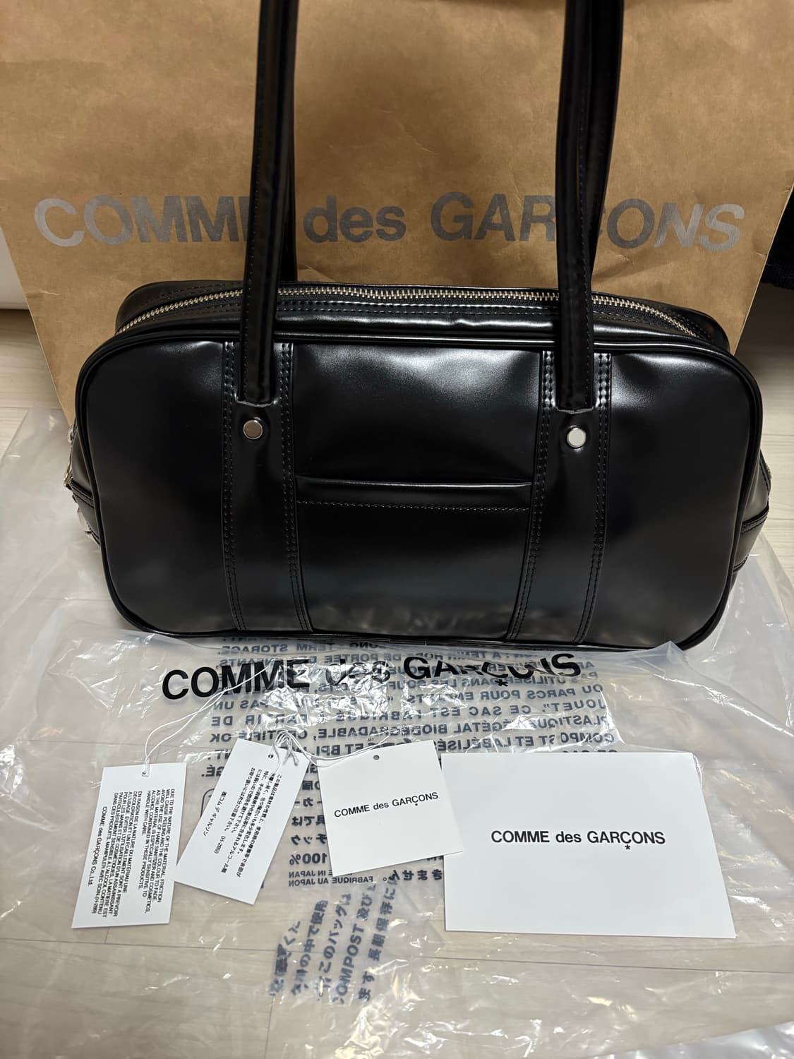 꼼데가르송 더블지퍼백 상품이미지2