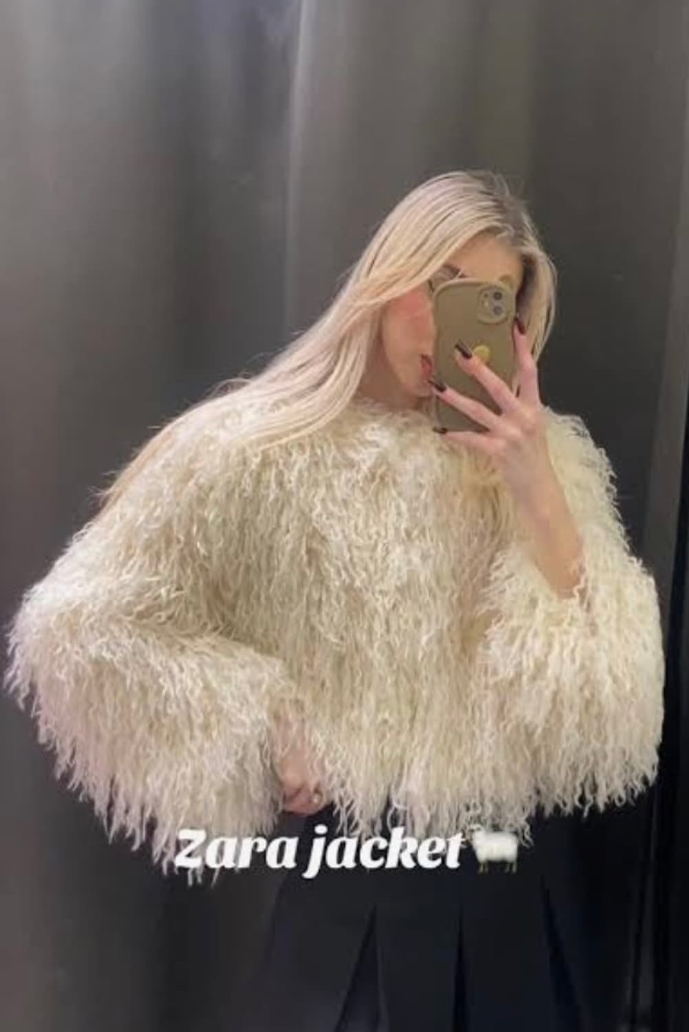 자라 퍼 자켓  (새상품) 상품이미지1