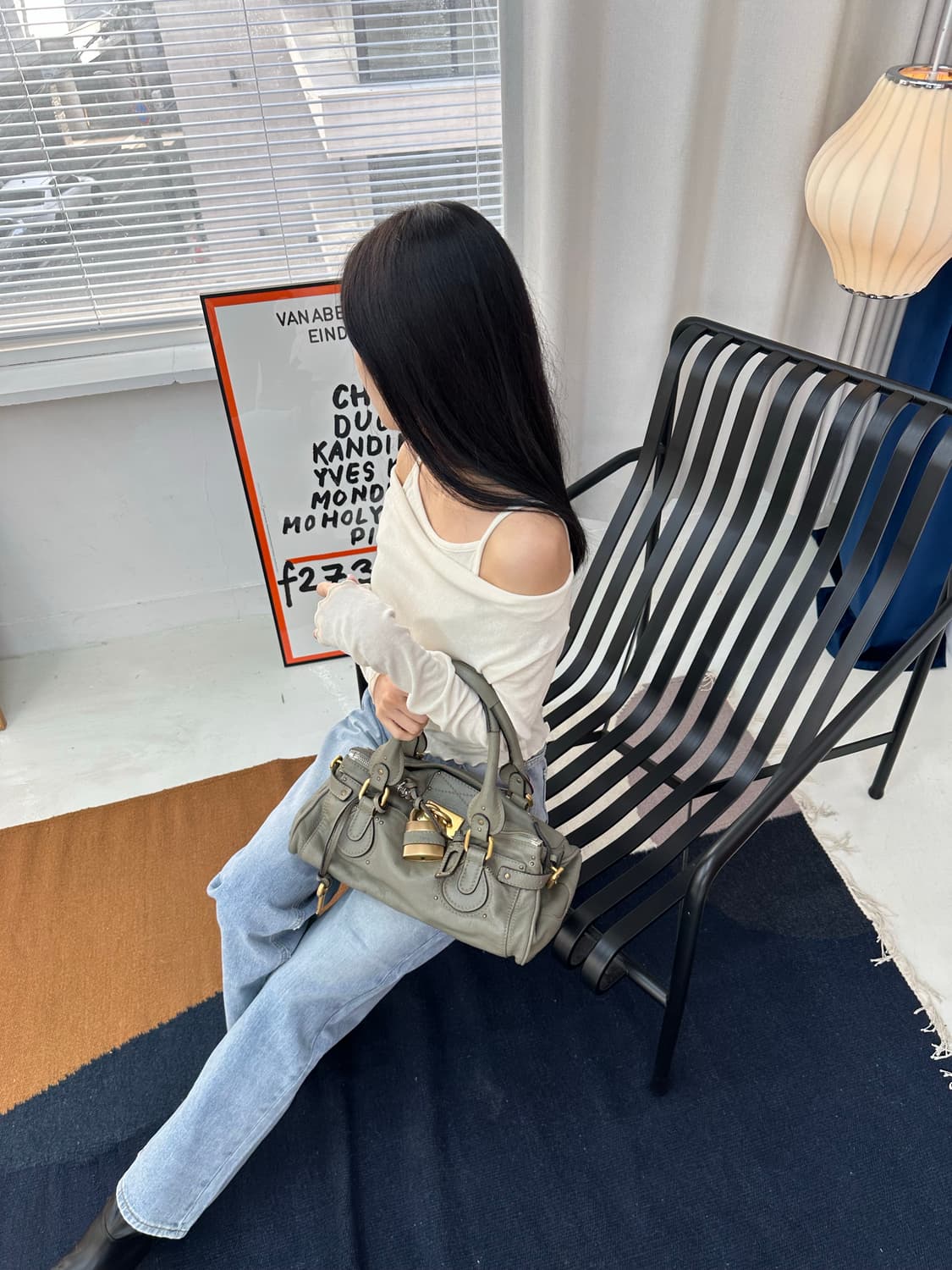 [A+ 정품] 끌로에 패딩턴백 그레이카키 상품이미지10