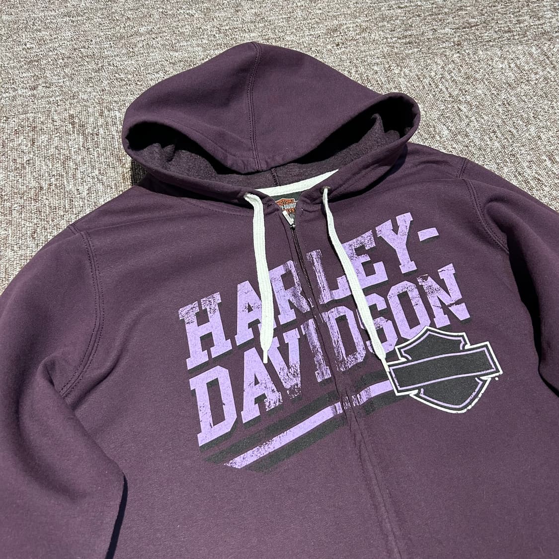 XL) 할리데이비슨 2013 보라색 후드집업 상품이미지3