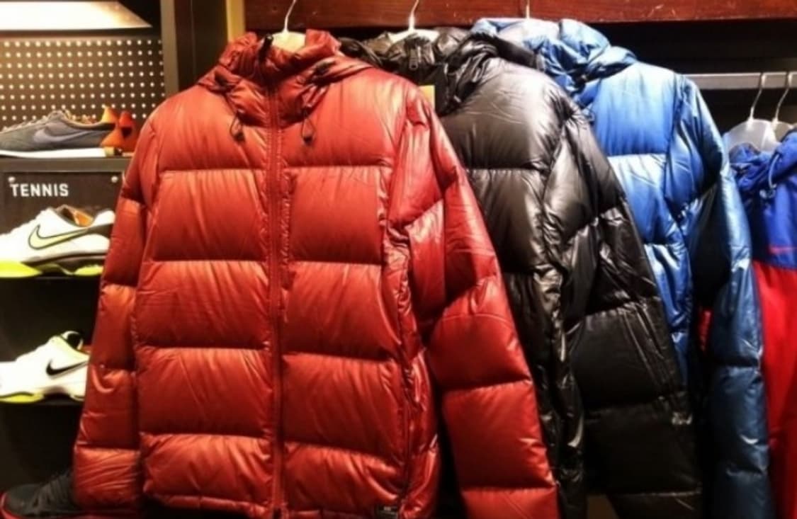 나이키 800필 구스다운 패딩 점퍼 자켓 레드 L 100 상품이미지7