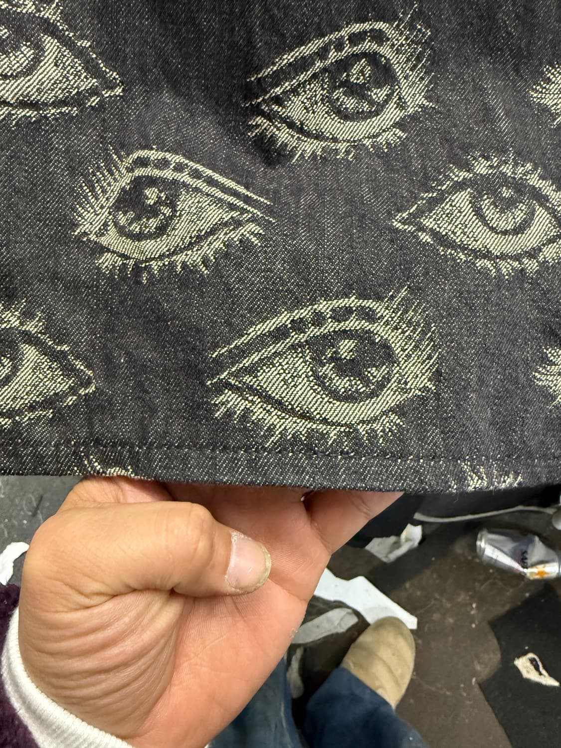 캐피탈 kapital 12온즈 스파이크이지 데님 포트 배기 팬츠 상품이미지4