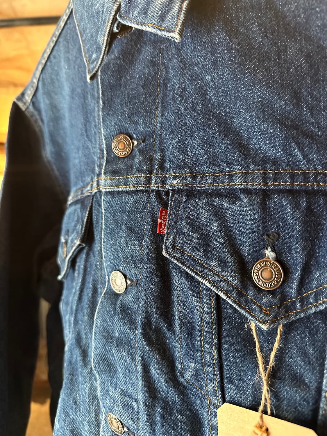 80s USA 빈티지 리바이스 70506 3세대 데님 트러커 자켓 상품이미지3