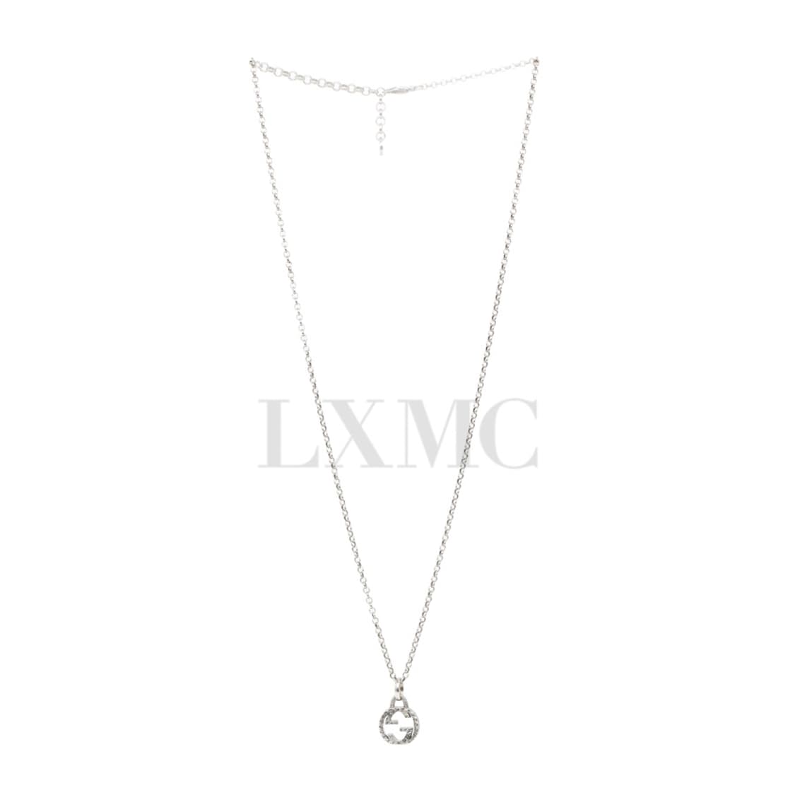 구찌 인터로킹 실버목걸이 GG로고 체인 네크리스 455535 상품이미지7