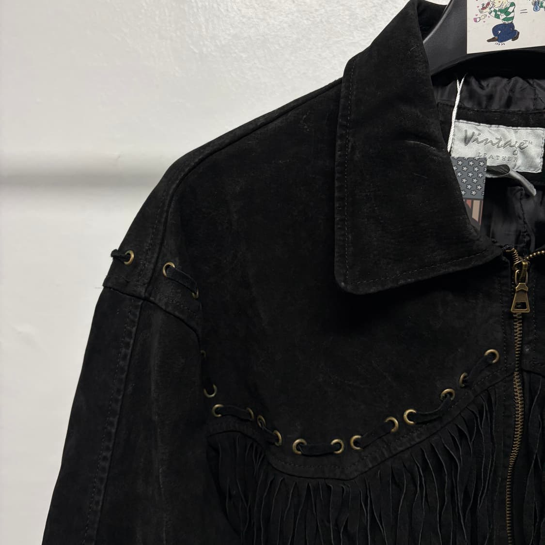 빈티지 스웨이드 프린지 자켓 상품이미지3