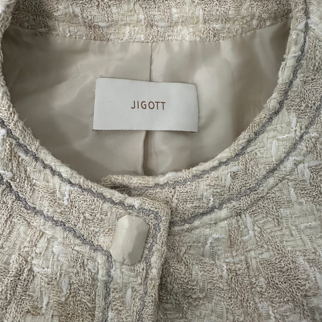 지고트 트위드 코트 상품이미지3