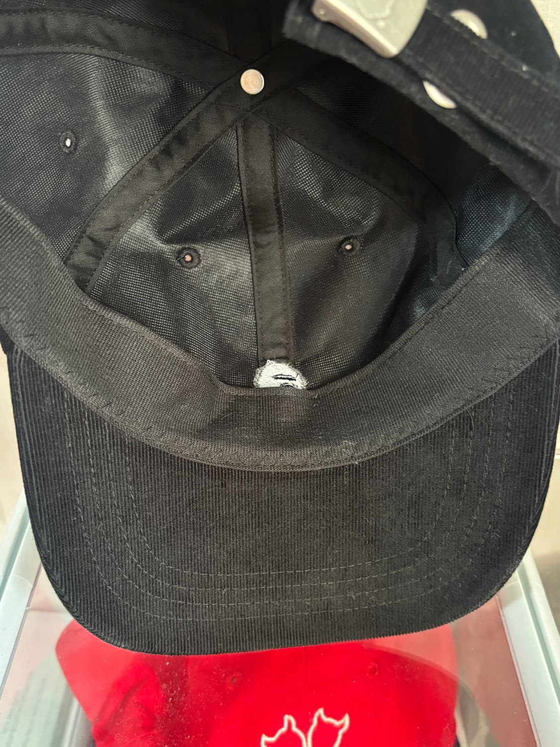 BAPE 블랙 원 포인트 볼캡 상품이미지6