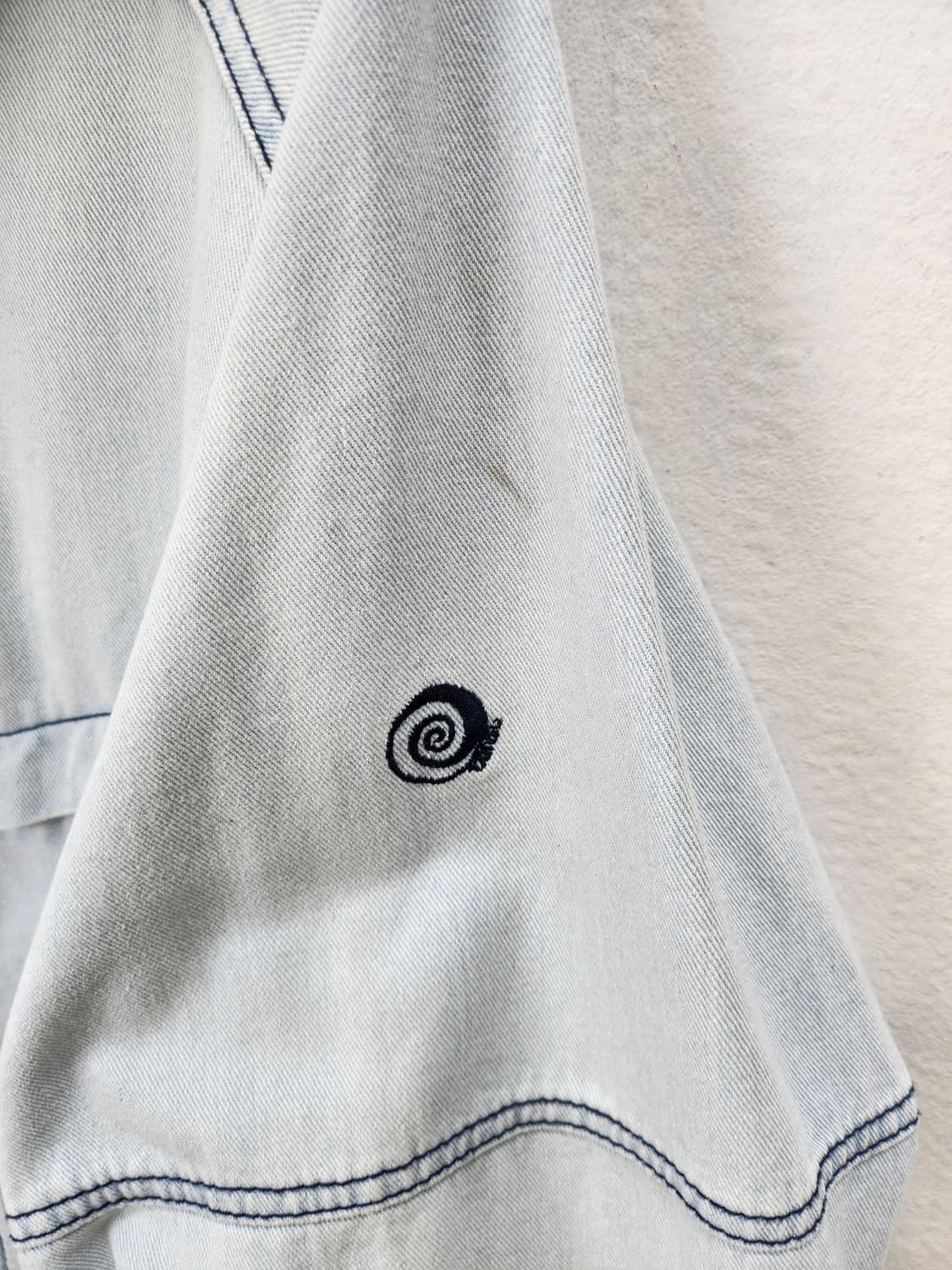 Purple Cotton 데님 후드 풀오버 100-105 상품이미지3