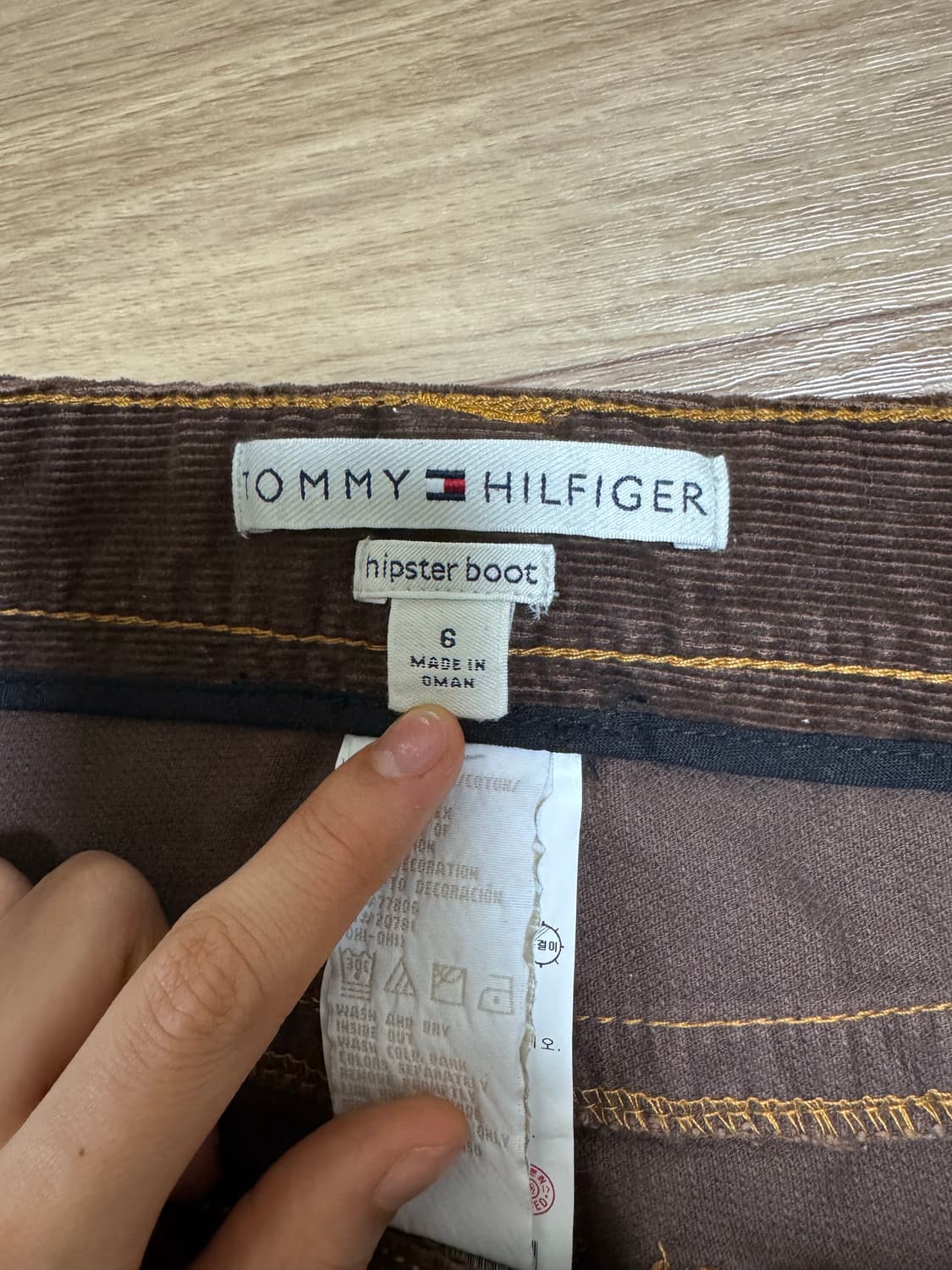 타미힐피거 로우라이즈 부츠컷 팬츠 상품이미지4