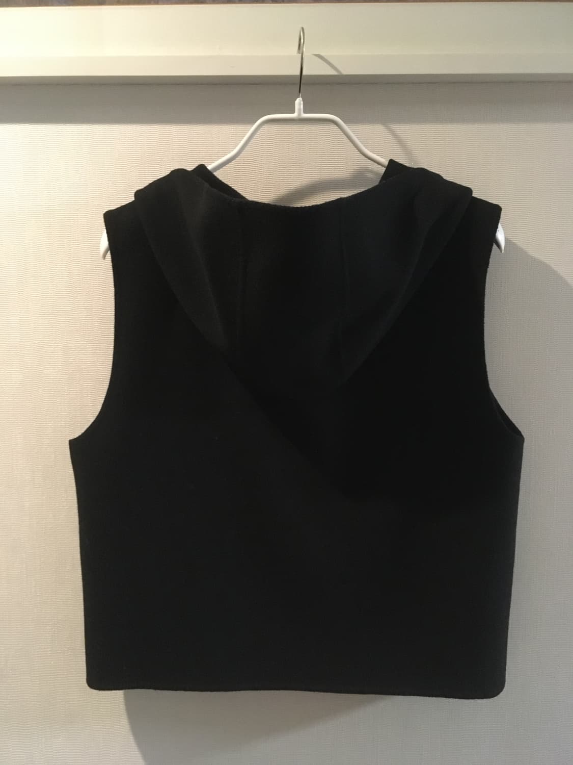 코스 울 후드 집업 조끼 베스트 S 상품이미지3