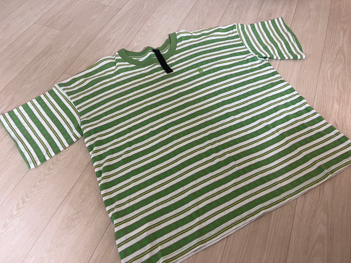 크롬하츠 매티보이 스트라이프 반팔 그린 L 상품이미지1