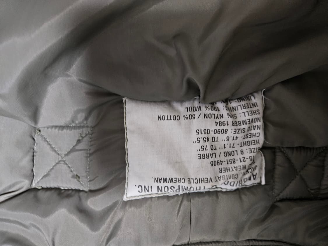 캐나다군 탱커자켓 L/R 교환 희망 상품이미지3