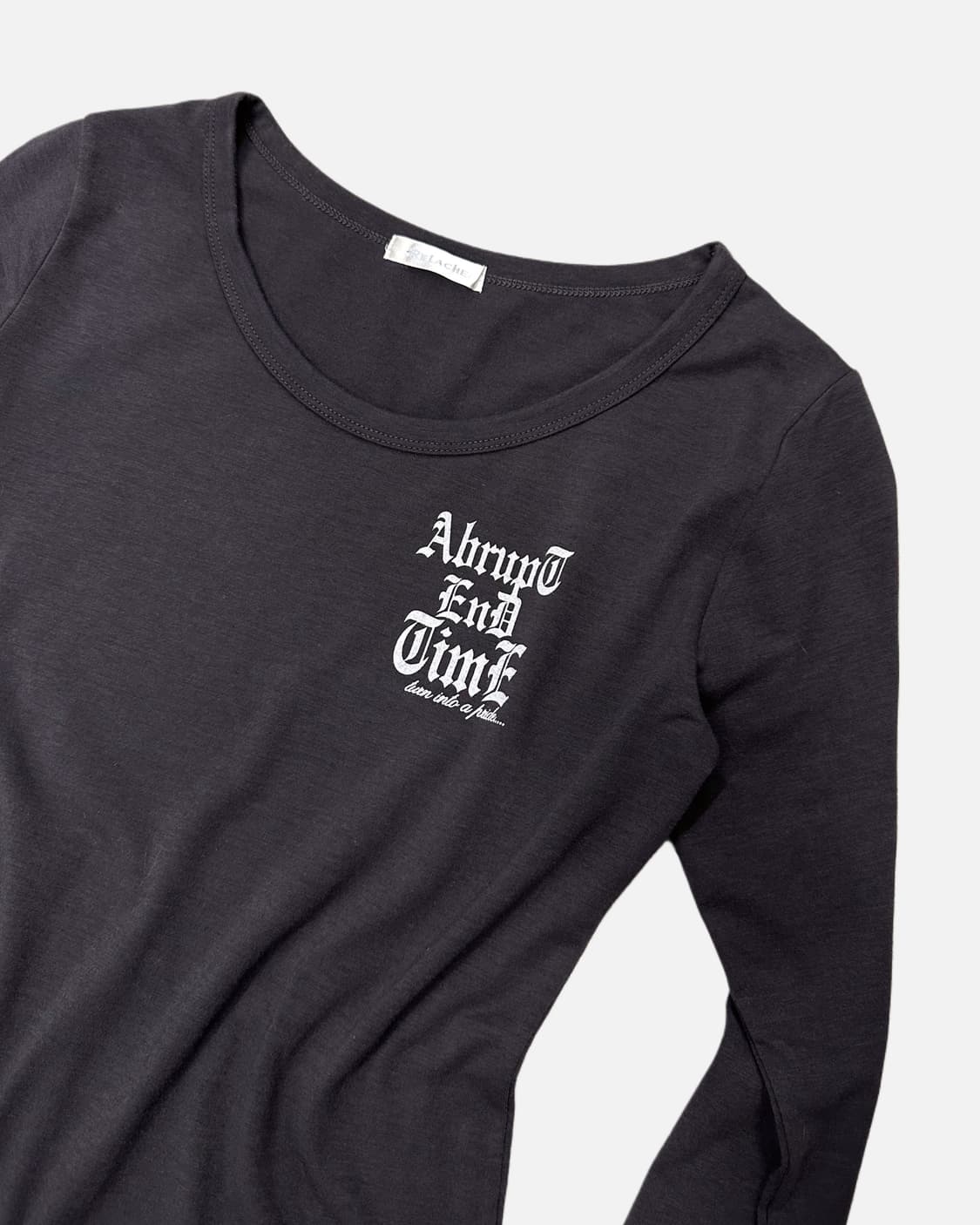 grey lettering printing t-shirt 상품이미지3