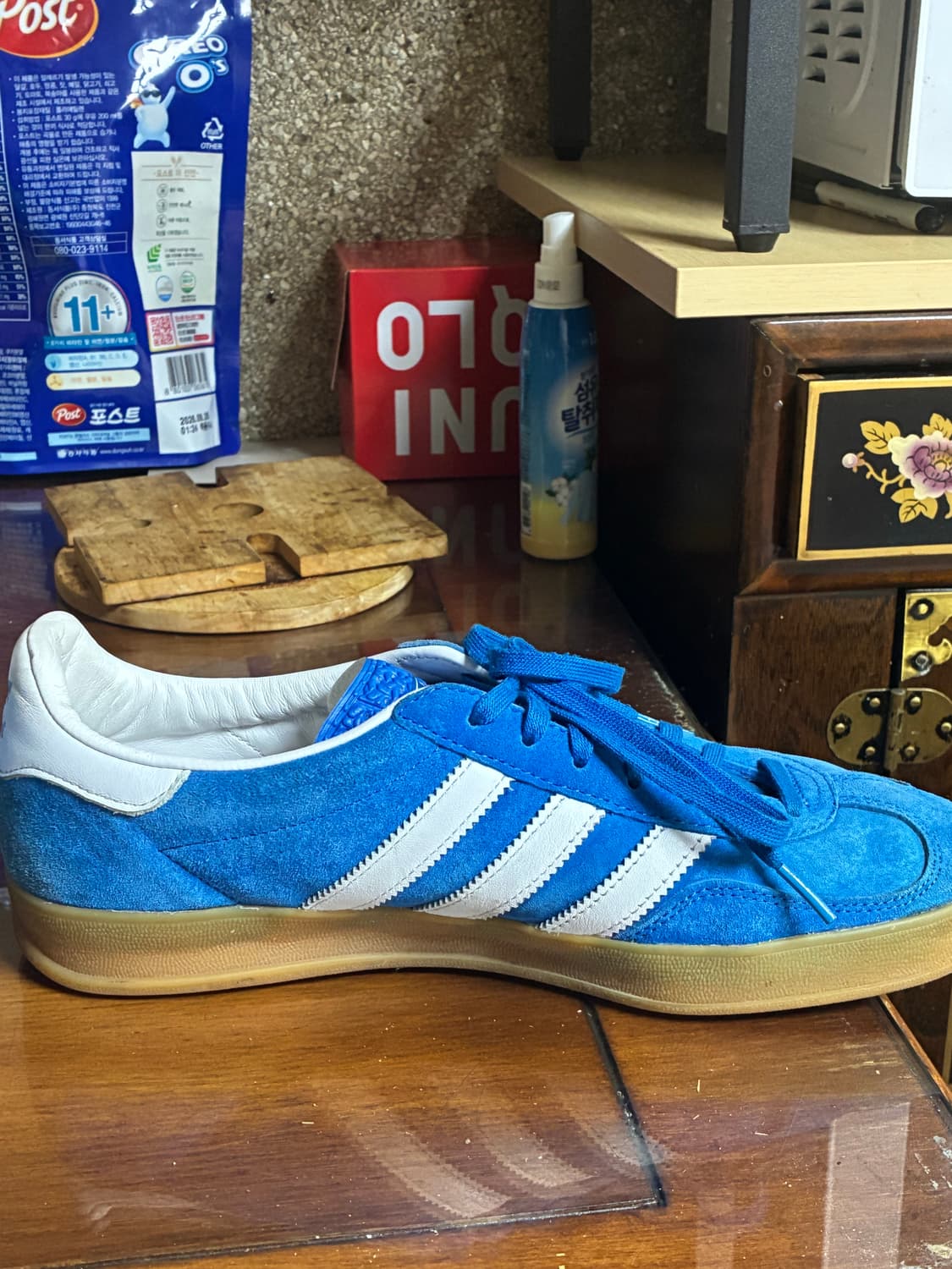 아디다스 가젤 인도어 블루 상품이미지3