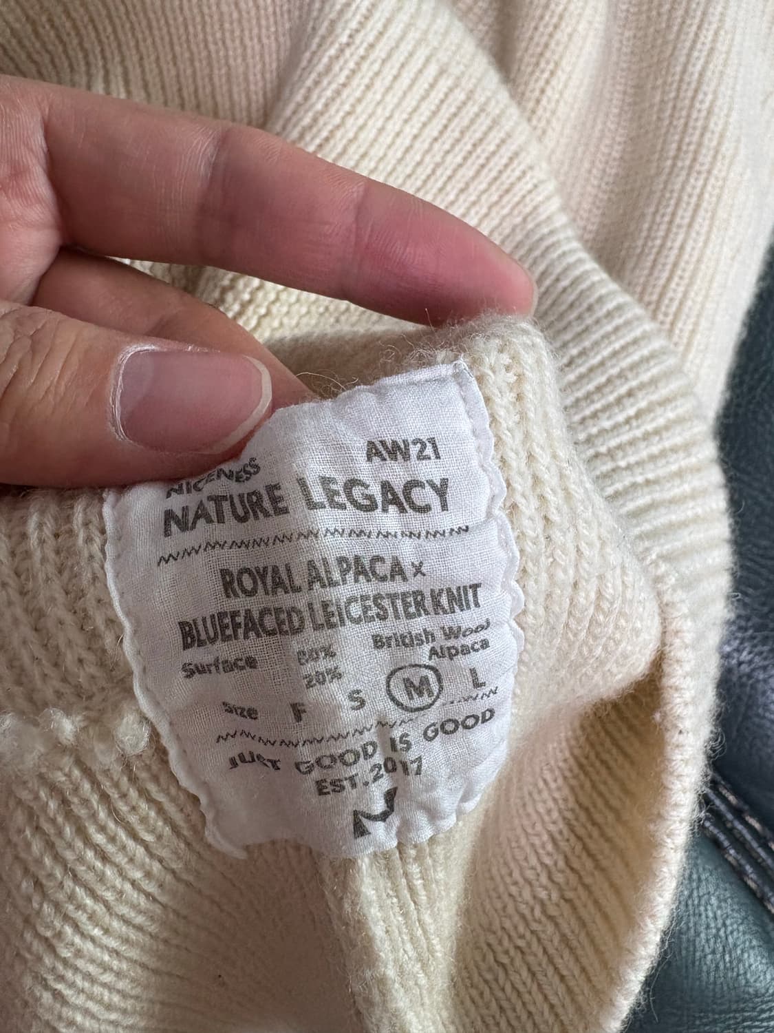 [M] 나이스네스 graham 로얄 알파카 니트 상품이미지4