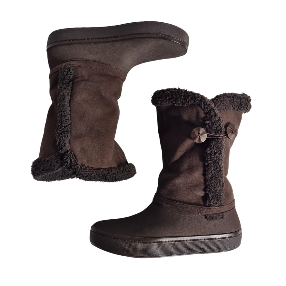 230-235) CROCS 크록스 모데사 스웨이드 버튼 부츠 상품이미지6