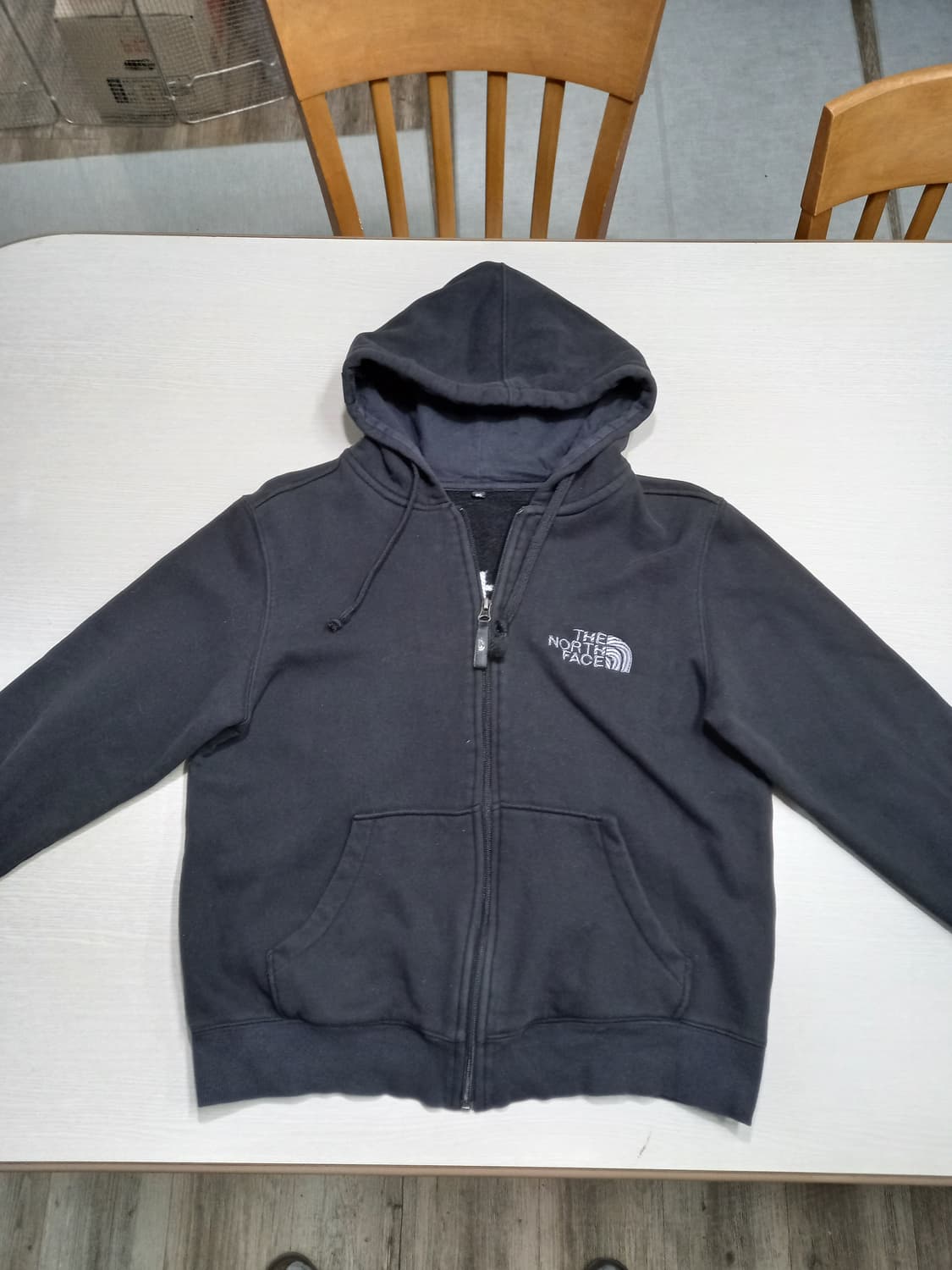 M95 NORTHFACE Kor 약기모 자수로고 후드집업 블랙 M-971 상품이미지1