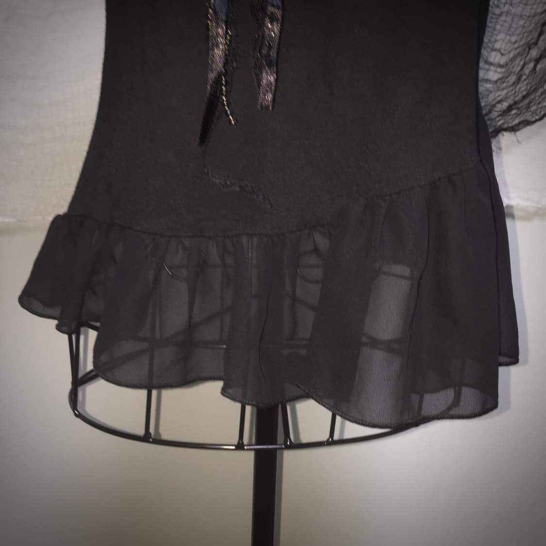 ROSE Fan Fan flower detail frill T 상품이미지3