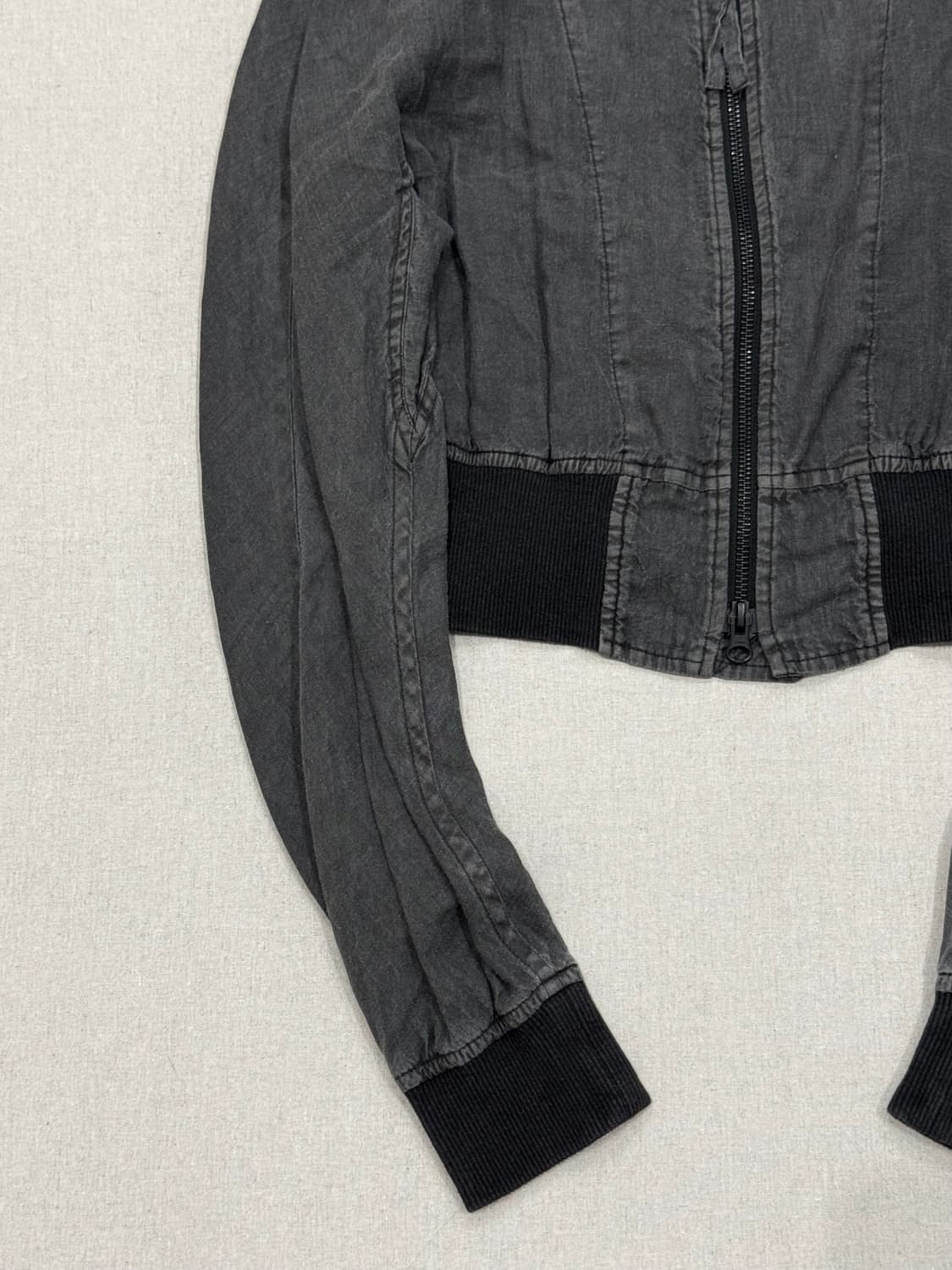 요지야마모토 Sumi Dyed 린넨 크롭 자켓 상품이미지3