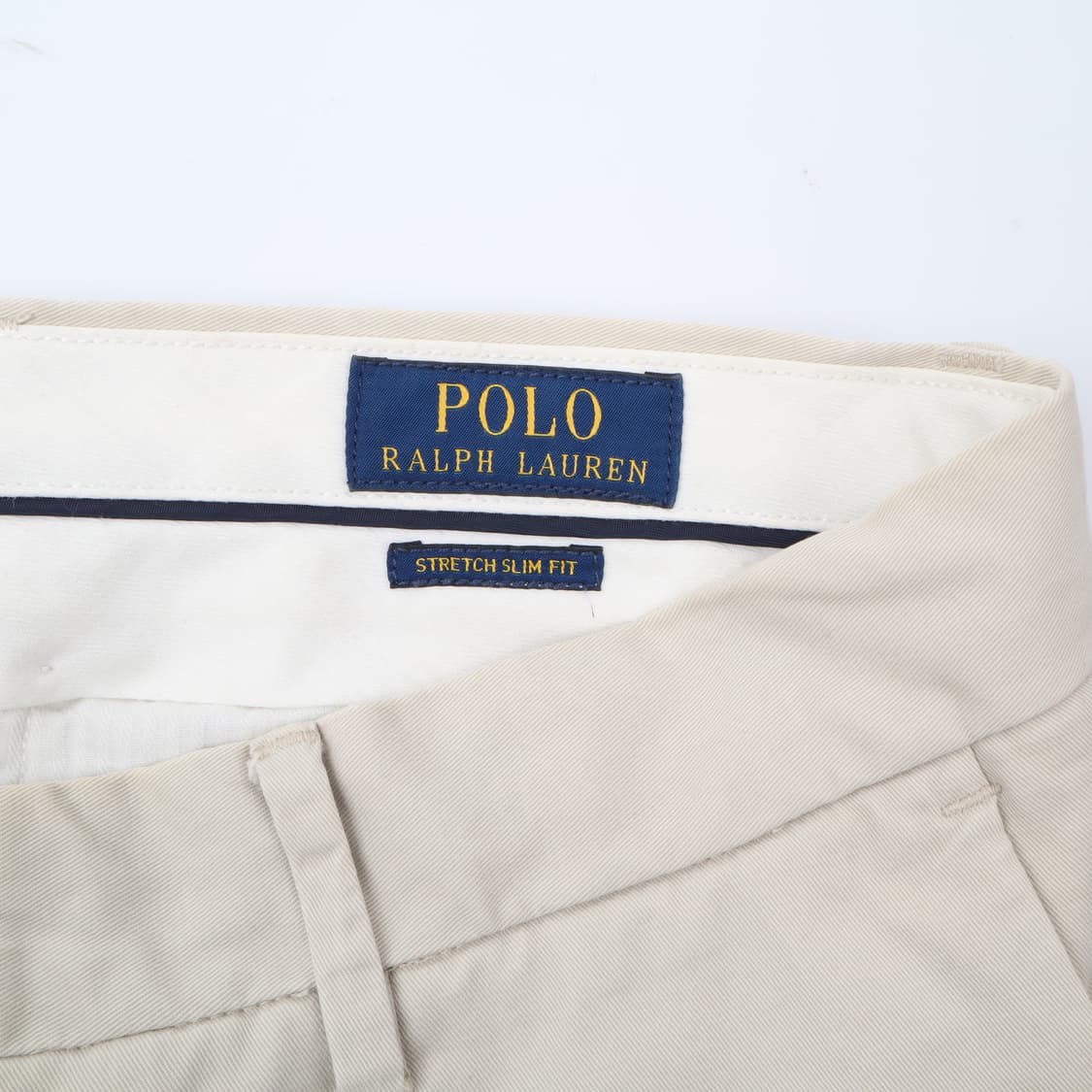 폴로 랄프로렌 라이트 베이지 스트레치 슬림핏 코튼 팬츠 상품이미지8