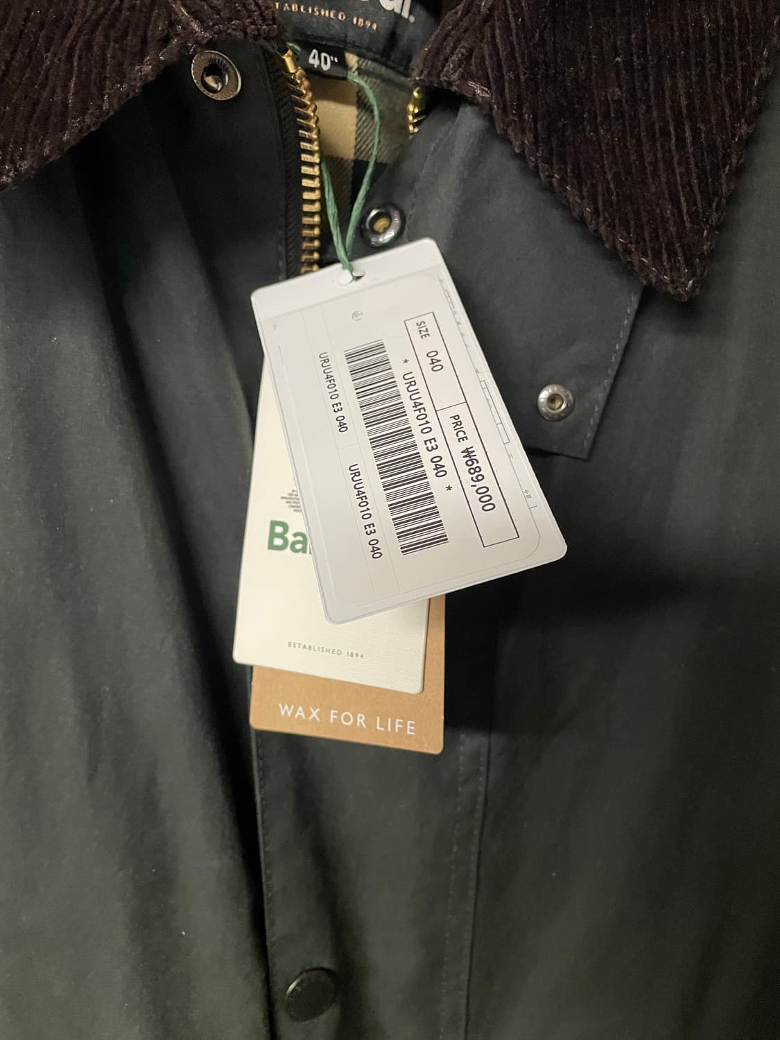 바버 트랜스포트 왁스 자켓_ 풀구성 40(105) 사이즈 판매합니다 상품이미지2