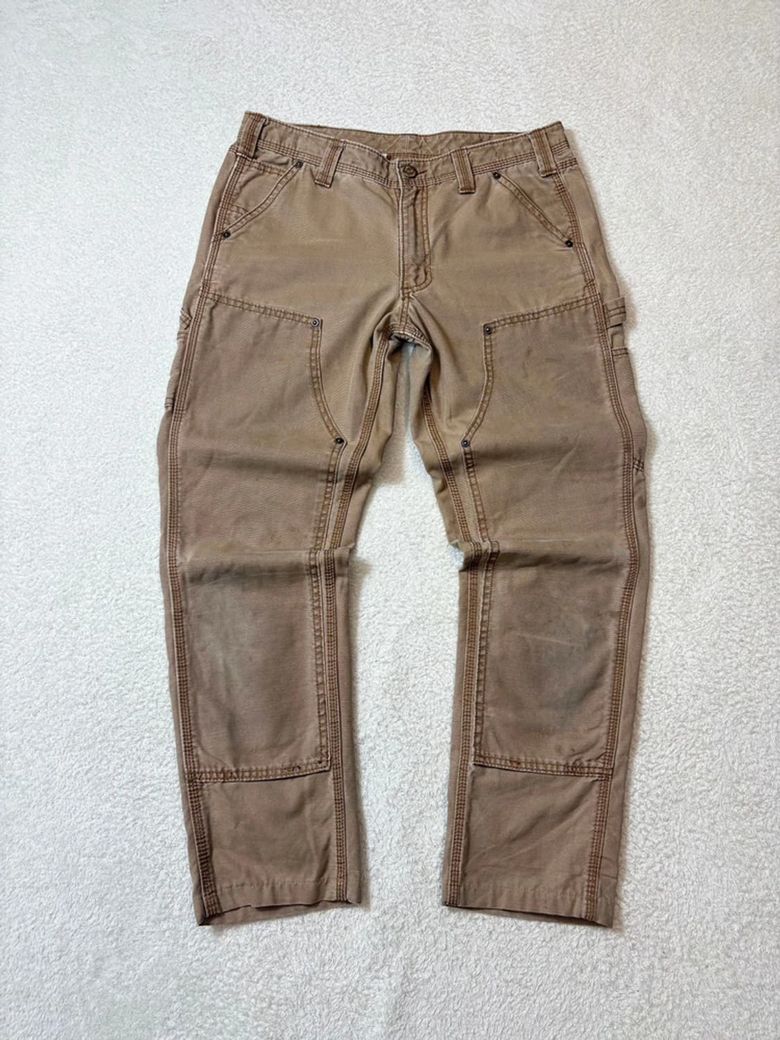 칼하트 00's 워시드 더블니 카고 팬츠 PN6273 상품이미지1