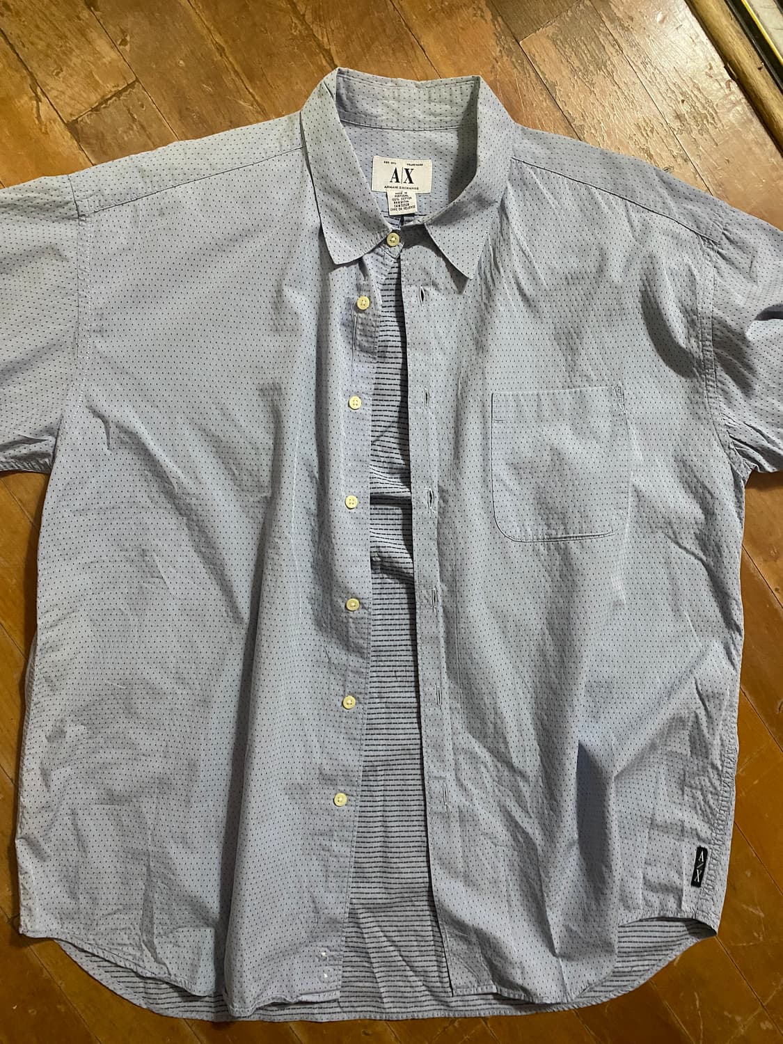 Armani Exchange 남성 도트 패턴 셔츠 (110) 상품이미지1