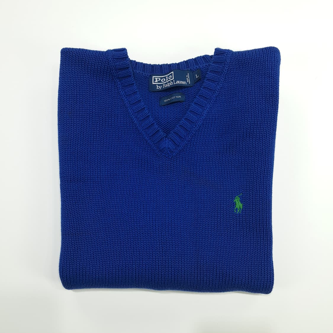 CN750 L 폴로 랄프로렌 블루 니트 조끼 베스트 상품이미지7