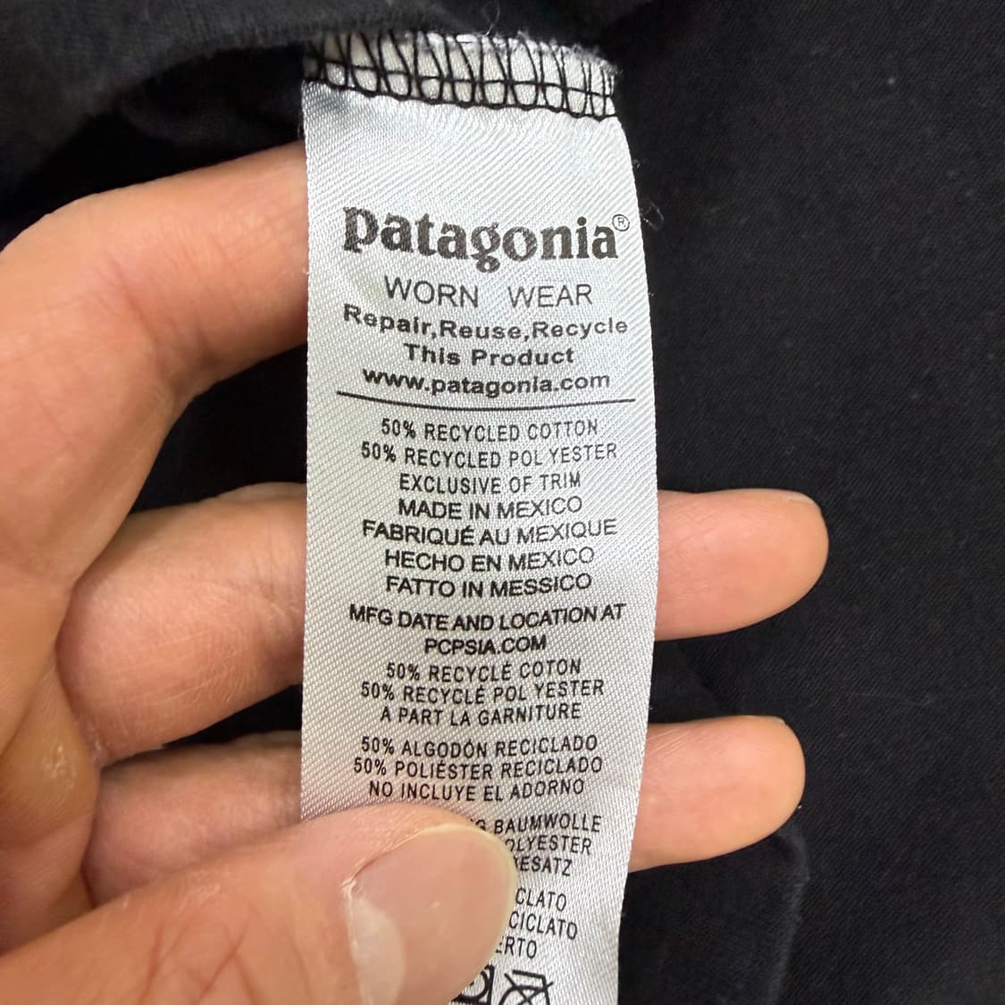 M 파타고니아 빅로고 반팔 티셔츠 0319T 상품이미지4