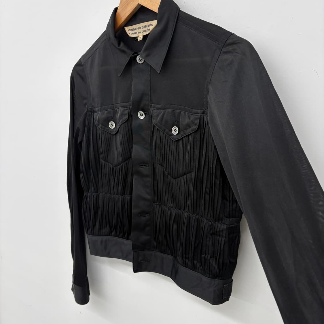 꼼데가르송 블랙 셔츠 자켓 여XS 상품이미지3