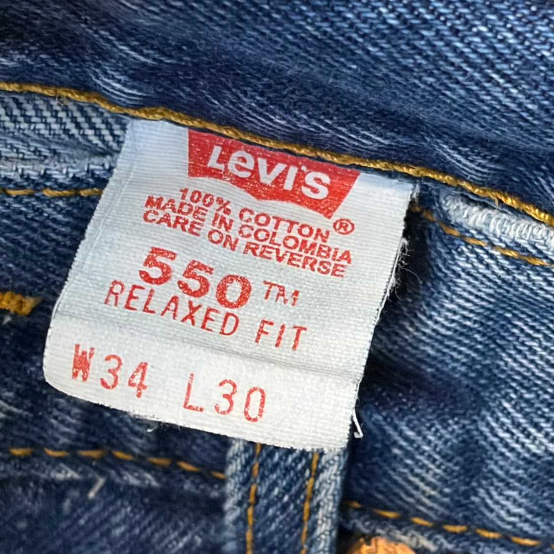 00s USA 빈티지 리바이스 550 워싱오짐 청바지 상품이미지4