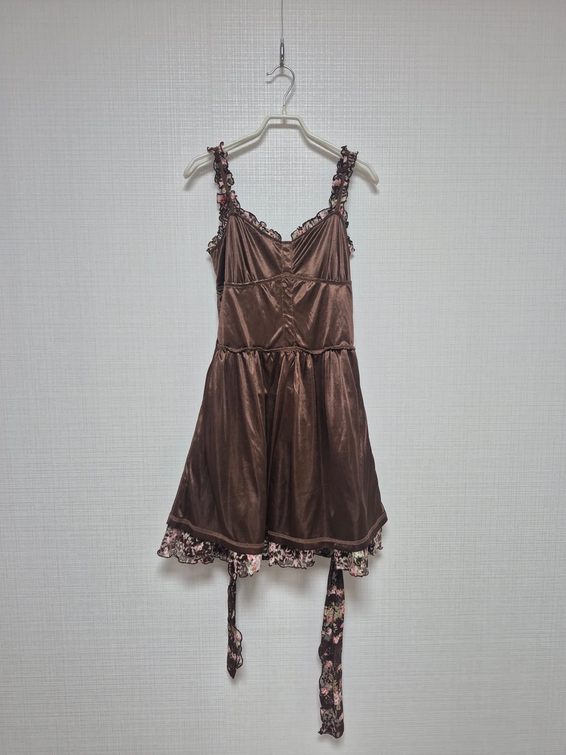 리즈리사 샘플 쵸코브라운플로럴원피스 상품이미지5