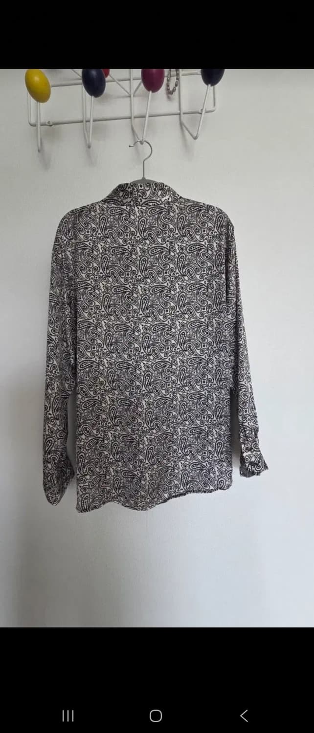 ZARA 페이즐리 패턴 셔츠 L 상품이미지3