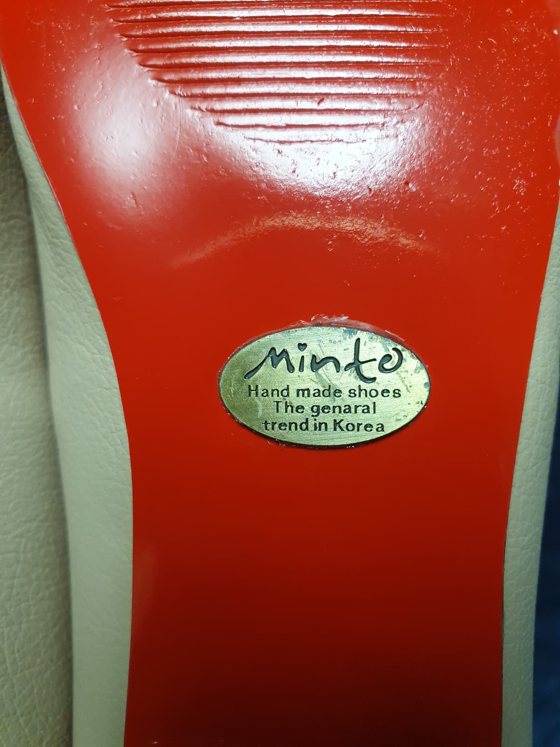 MINTO 핸드메이드 메리제인 플랫 구두 베이지 (240) 상품이미지6