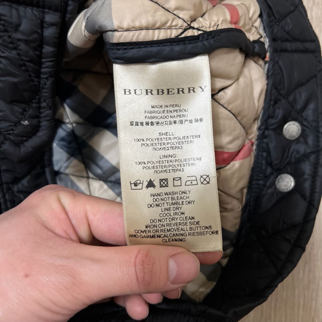 버버리 브릿 여성 노바체크 안감 퀼팅자켓 점퍼 XXL  상품이미지5