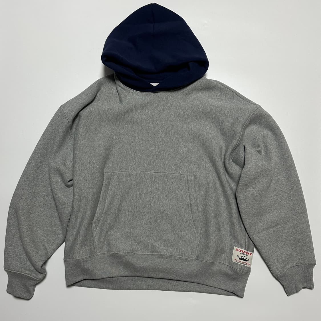 Stussy 25fw 스투시 투톤 후디 후드 L 상품이미지2
