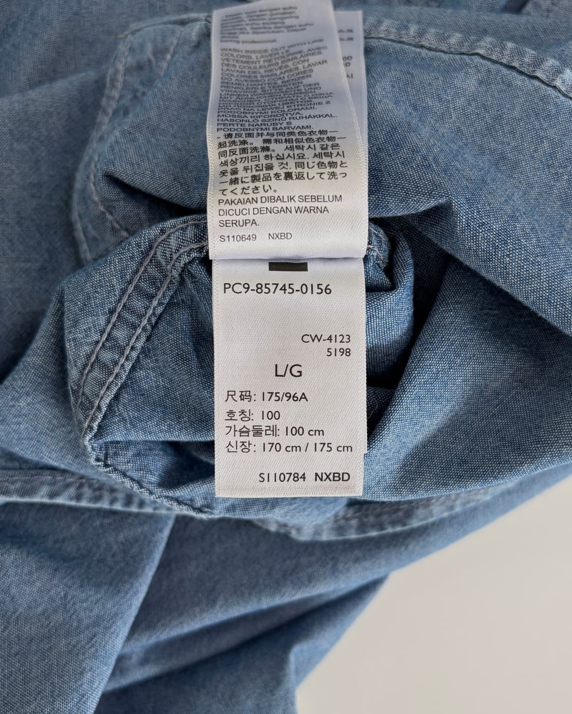 [L]리바이스 샴브레이 웨스턴 셔츠 상품이미지8