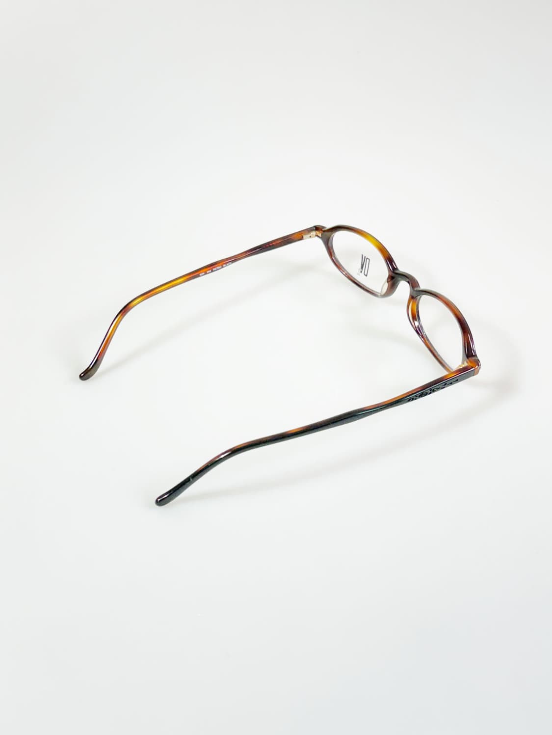 90s DEJAVU 블랙 & 톨토이즈 오벌 뿔테 빈티지 안경 상품이미지5