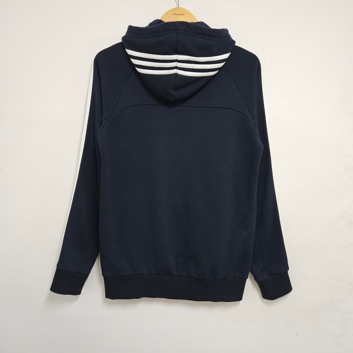 95 아디다스 삼선 기모 후드집업 네이비 상품이미지2