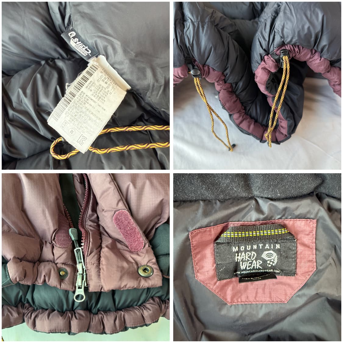 마운틴하드웨어 고프코어 구스다운 패딩 버건디 L 상품이미지7