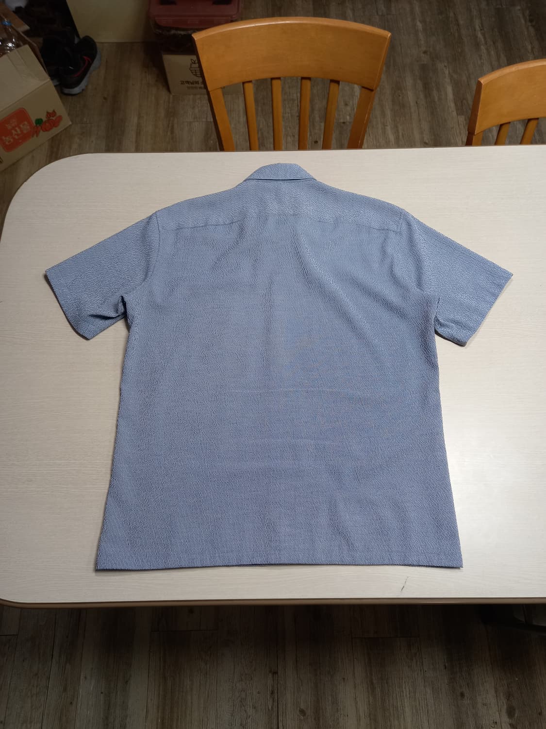 2XL110 S.T.Dupont 스판 반팔셔츠 챠콜네이비 2XL-234 상품이미지2