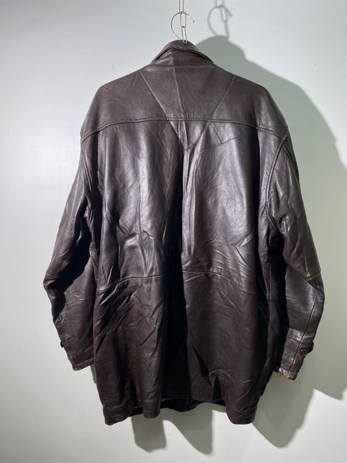 scomas 리얼 레더 롱 자켓 상품이미지2