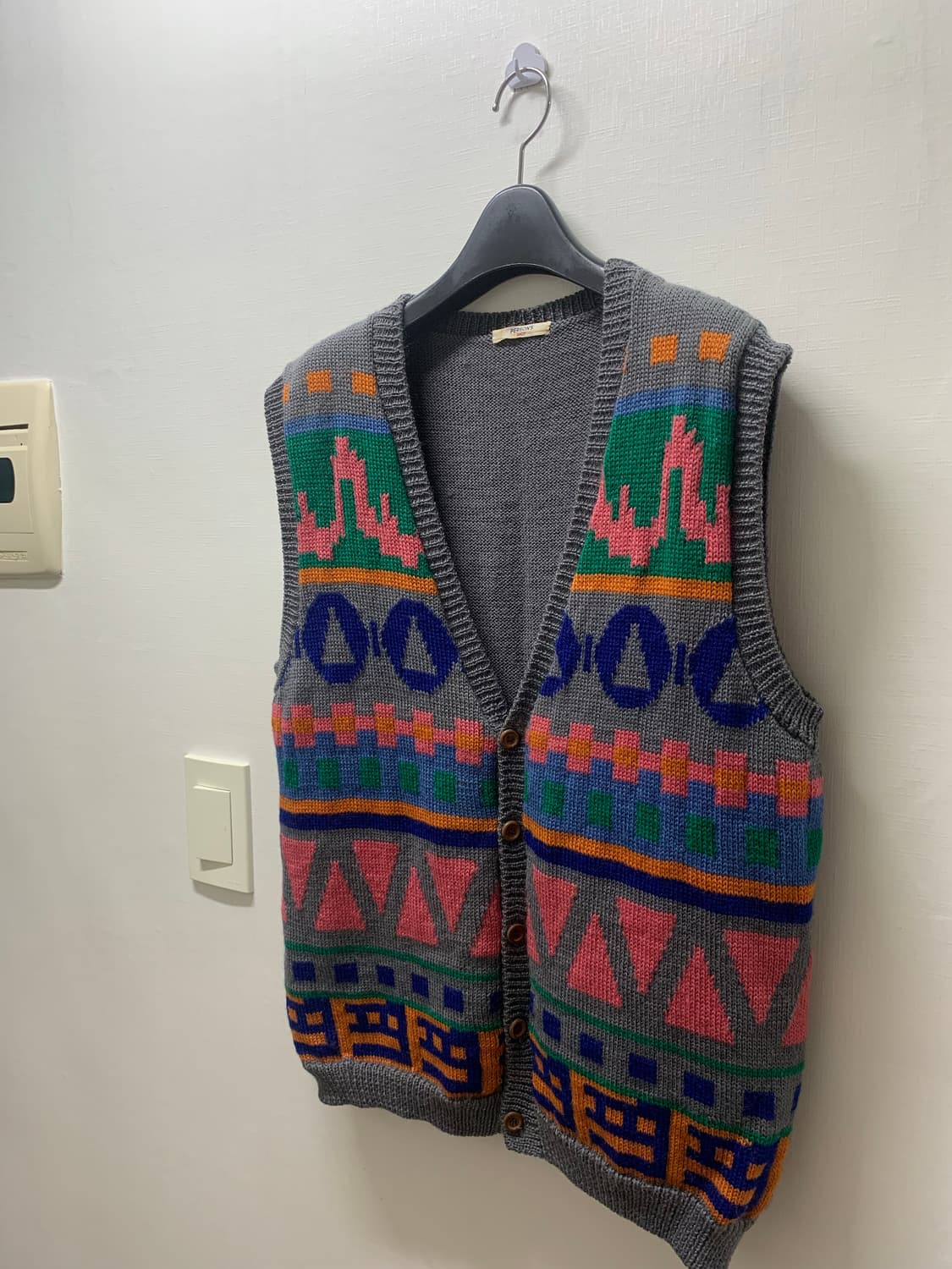 빈티지 울 니트 베스트 상품이미지2