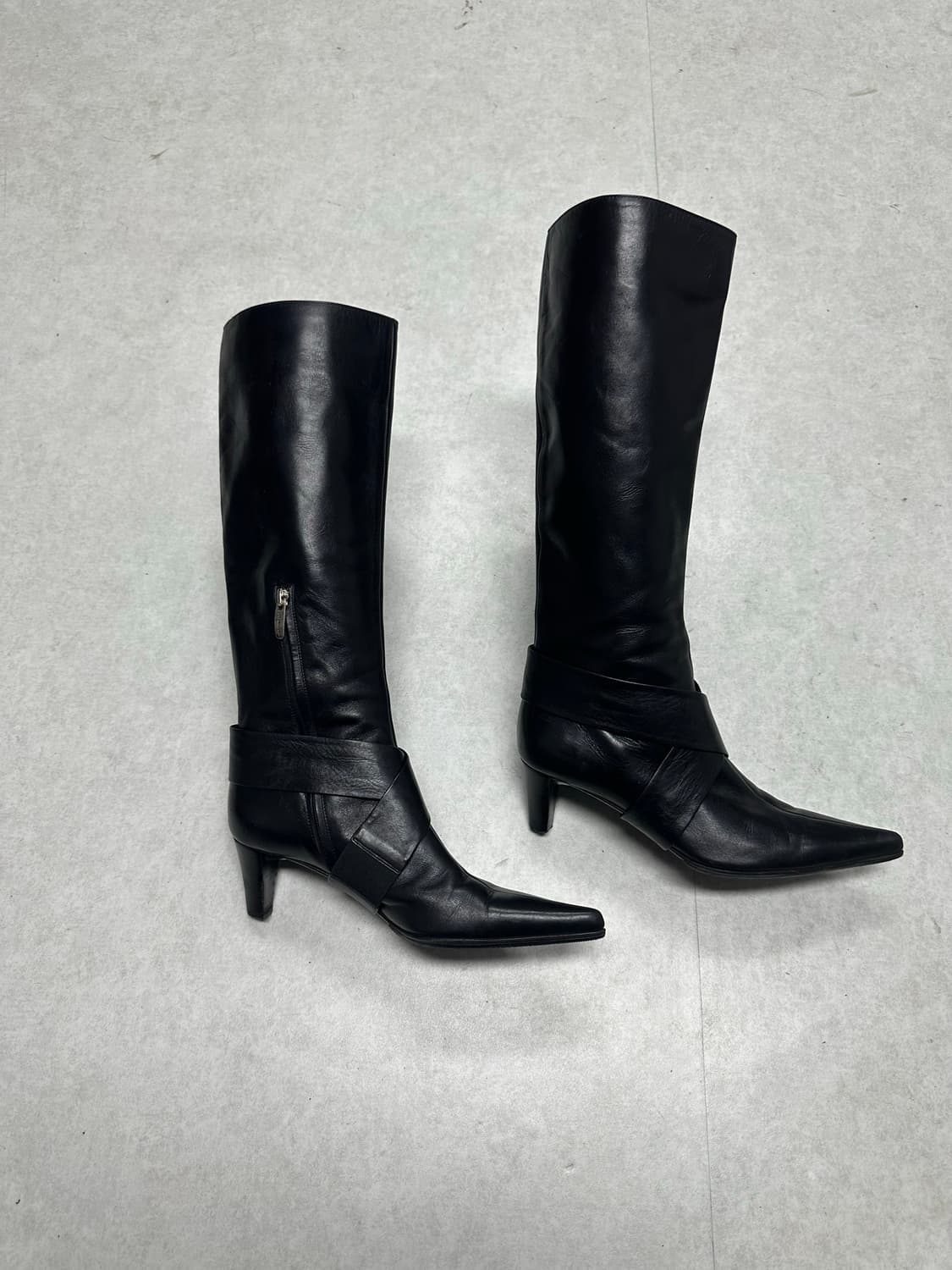 세르지오 로시 스트랩 레더 롱부츠 상품이미지2