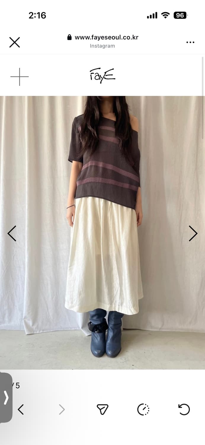 파예 빈티지 스커트  상품이미지1