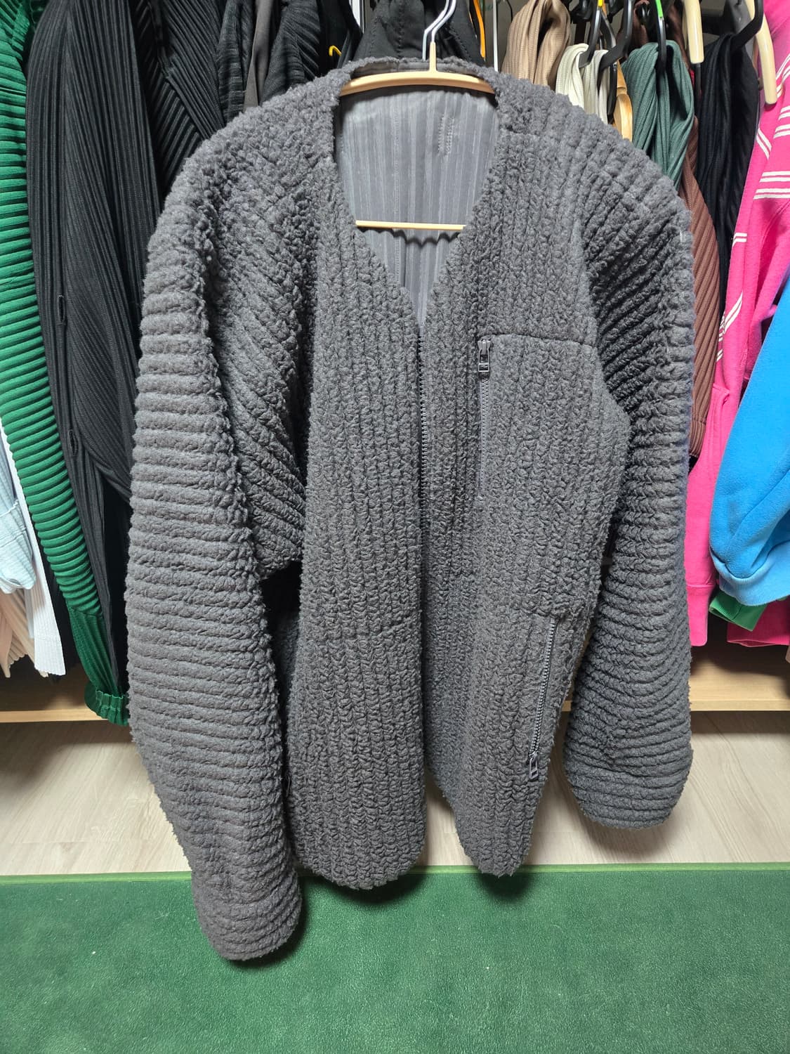 옴므플리세 후리스가디건 상품이미지1