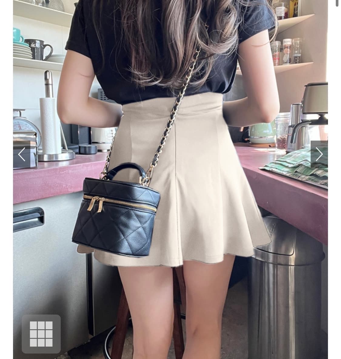 Grl 그레일 아이보리 미니 스커트 스나계 양산형 지뢰계 상품이미지2