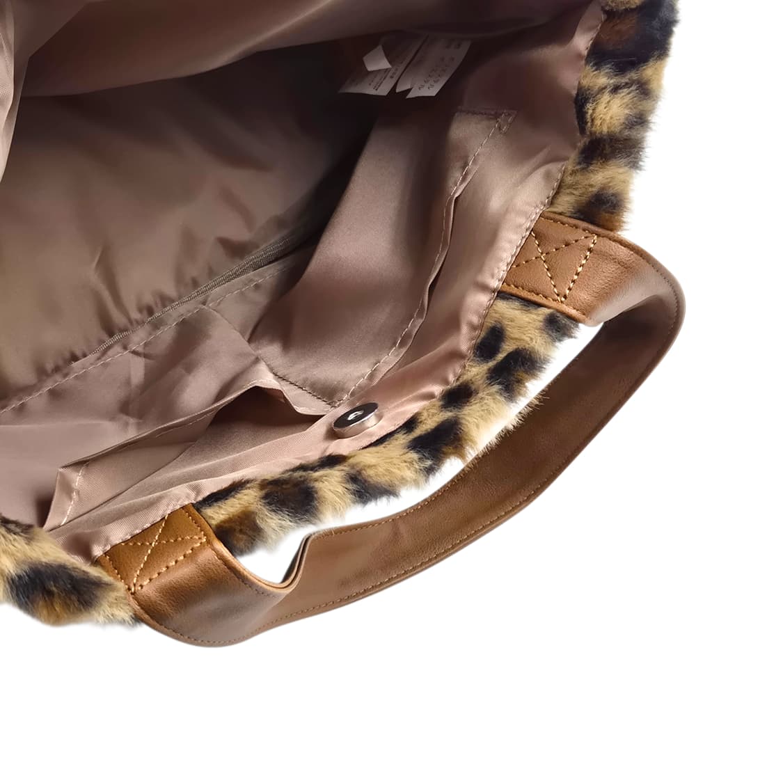 25s 키티 x 시마무라 호피 퍼 레더 토트백 상품이미지5