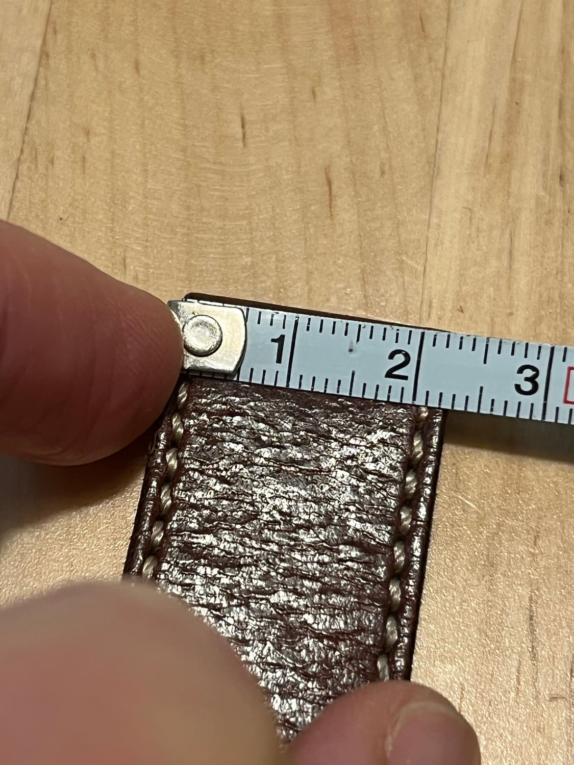 수제 통가죽 시계줄 22mm / 브라운 컬러 (핸드메이드) 상품이미지8