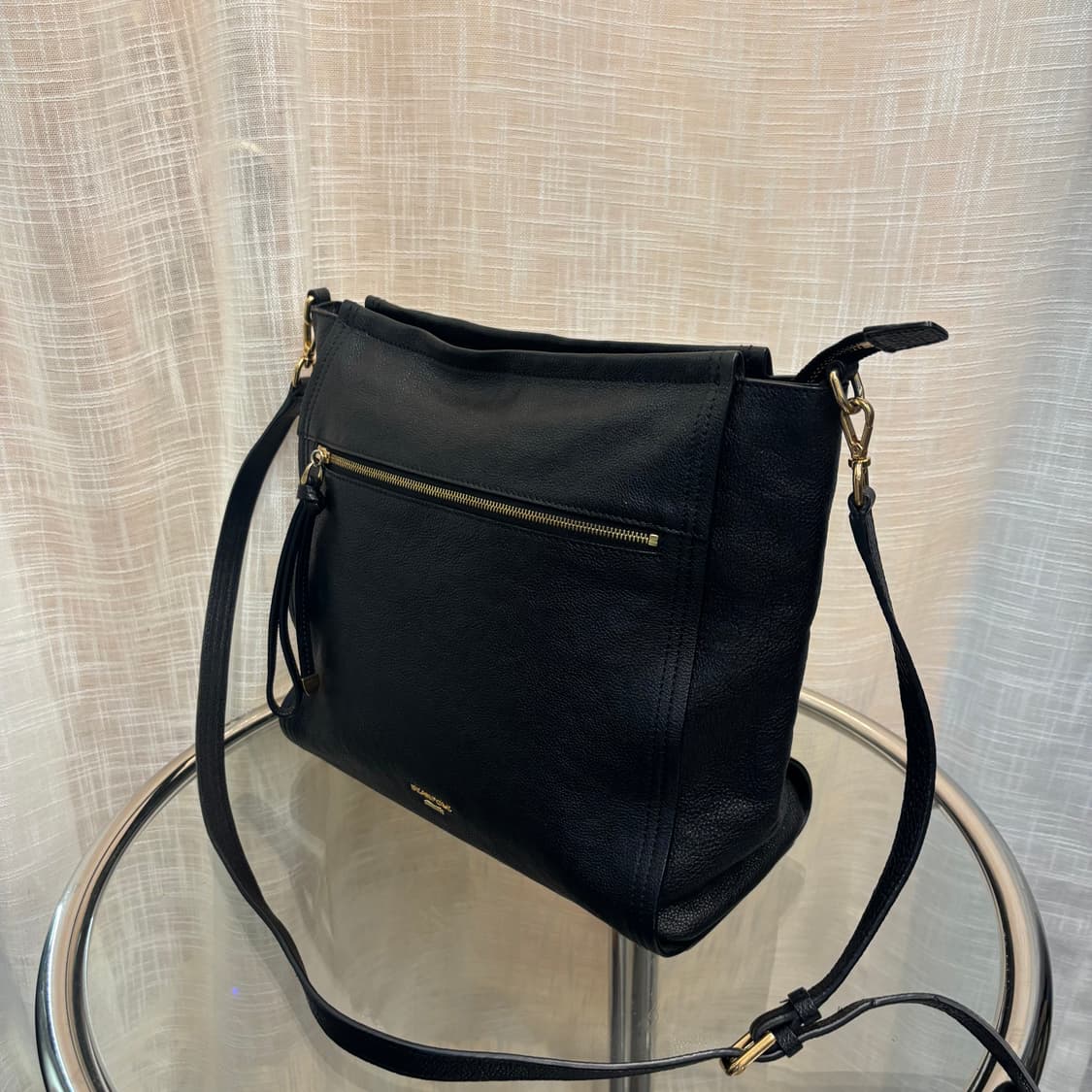 정품 빈폴 소가죽 크로스백     상품이미지3